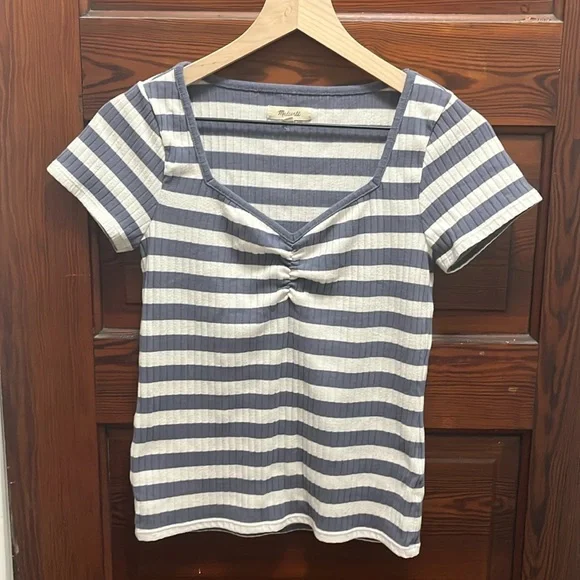 Madewell Ribber Sweetheart Tee size Small - Picture 2 of 5